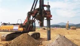 華新水泥年產(chǎn)10億只新型環(huán)保包裝袋項目開始樁基施工