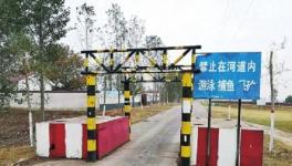 蘭考縣一非法采砂場夜間偷采砂近三年