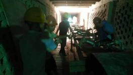 連夜搶修！萬(wàn)年青萬(wàn)年水泥廠原料車間窯尾接頭運(yùn)行中斷開！