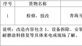 青?；ブ饒A水泥有限公司檢修、技改招標(biāo)公告