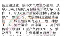 緊急！這個地區(qū)所有水泥廠、工地停產(chǎn)！停工！停運！