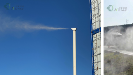 “360度旋轉(zhuǎn)”噴霧，讓水泥廠粉塵無處可逃！