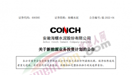 定了！海螺水泥投資50億進軍新能源！