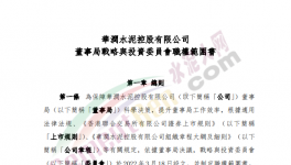 撤銷執(zhí)行委員會(huì)，華潤(rùn)水泥成立戰(zhàn)略與投資委員會(huì)！