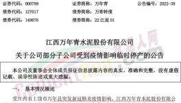 疫情影響，萬年青多家子公司停工停產(chǎn)！