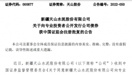 天山水泥公開(kāi)發(fā)行不超過(guò)100億元公司債券！