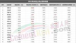 重磅！水泥上市公司TOP10發(fā)布！